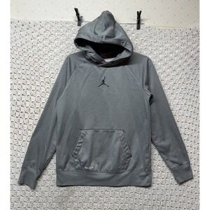 Nike Air Jordan Boys Youth Hoodie Sweatshirt XL (13-15) Gray Carbon Heather